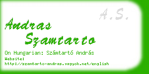 andras szamtarto business card